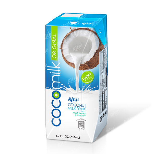 Coco milk with original flavour in aseptic packing 200ml